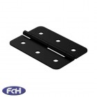 50.8mm x 72.5mm Black Steel Butt Hinge